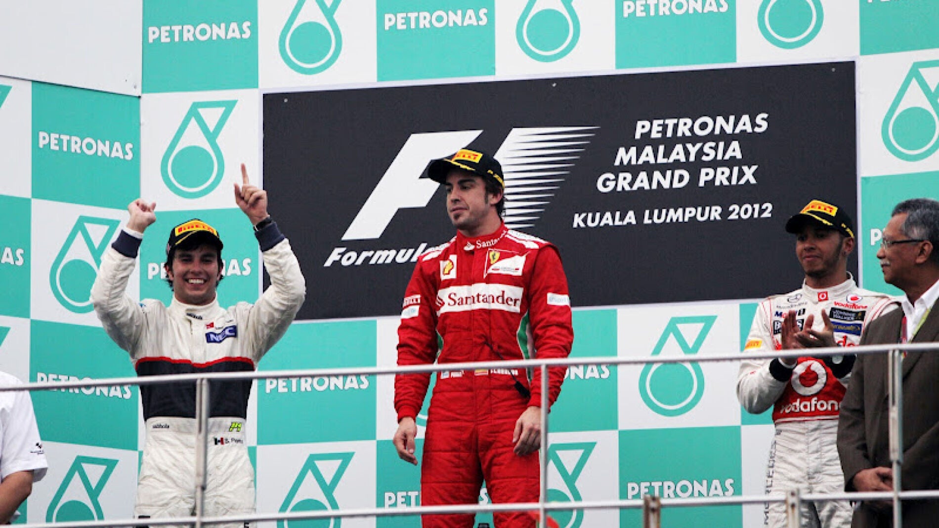 Podio en el GP de Malasia