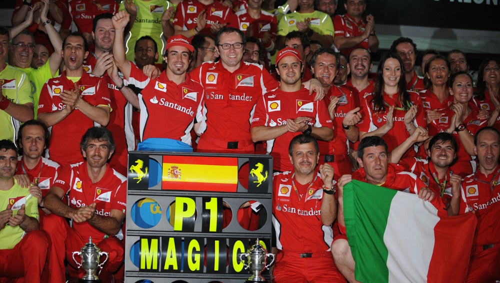 Foto de familia de Ferrari en Malasia