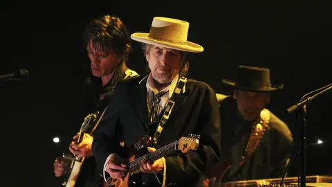 Bob Dylan durante un concierto Bob Dylan durante un concierto