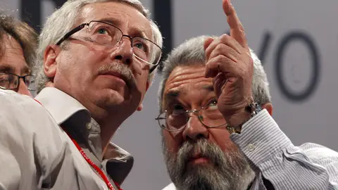 Ignacio Fernández Toxo y Cándido Méndez Ignacio Fernández Toxo y Cándido Méndez