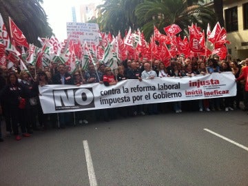 Manifestación CCOO UGT