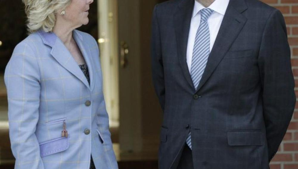 Esperanza Aguirre y Mariano Rajoy