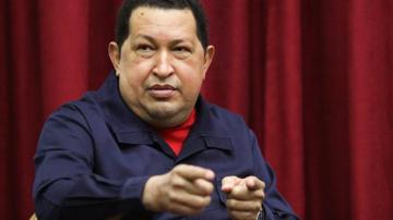 Hugo Chávez en un reunión que mantuvo en Caracas.