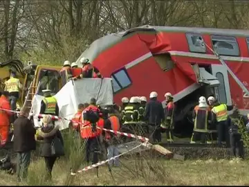 Accidente de tren en Alemania Accidente de tren en Alemania