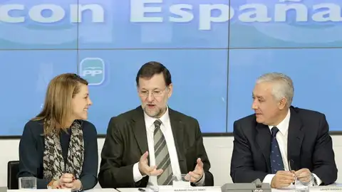 El presidente del Gobierno, Mariano Rajoy en la reunión con líderes regionales El presidente del Gobierno, Mariano Rajoy en la reunión con líderes regionales