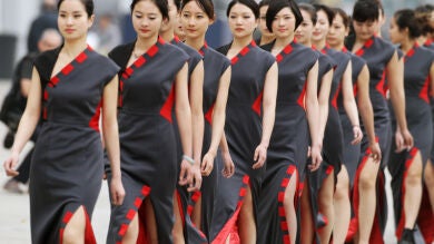 Las chicas del paddock de China