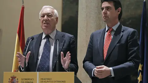 García Margallo comparece junto a Soria García Margallo comparece junto a Soria