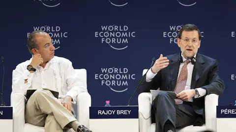 Rajoy se explica junto a Felipe Calderón en México Rajoy se explica junto a Felipe Calderón en México