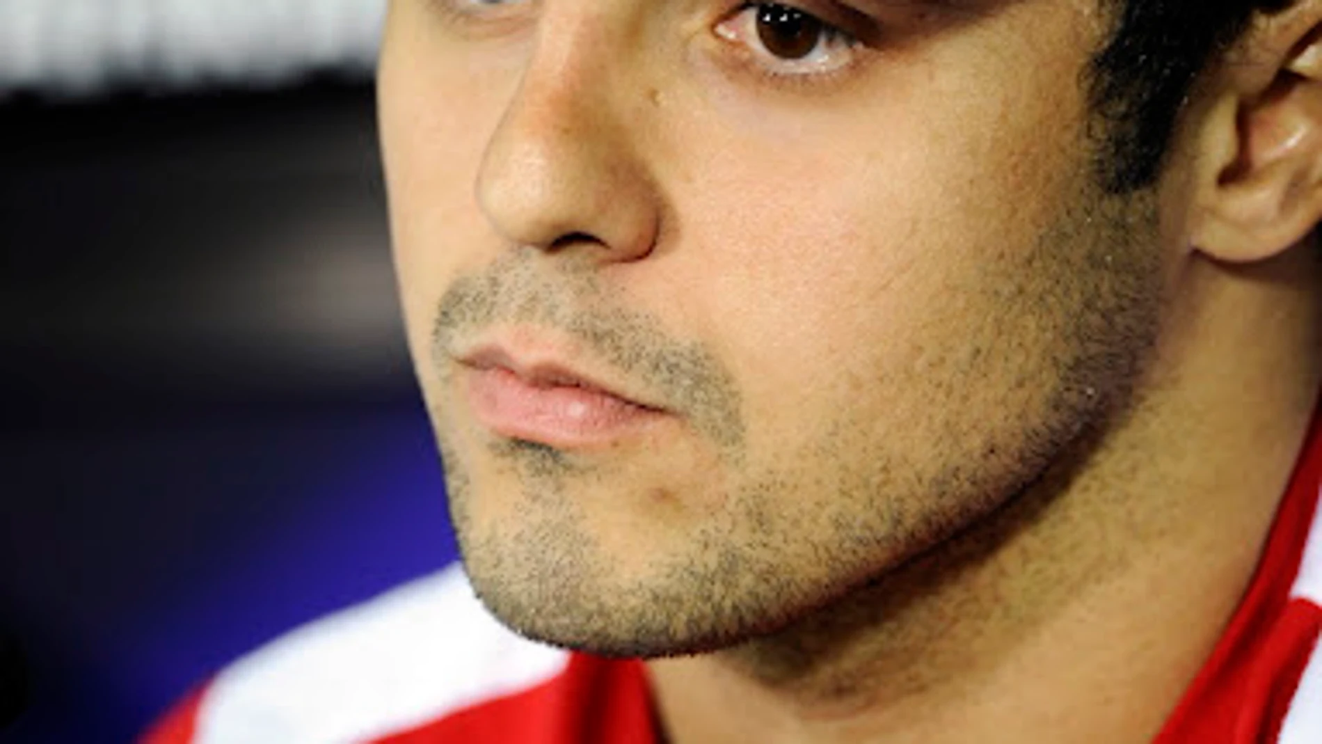 Felipe Massa en sala de prensa