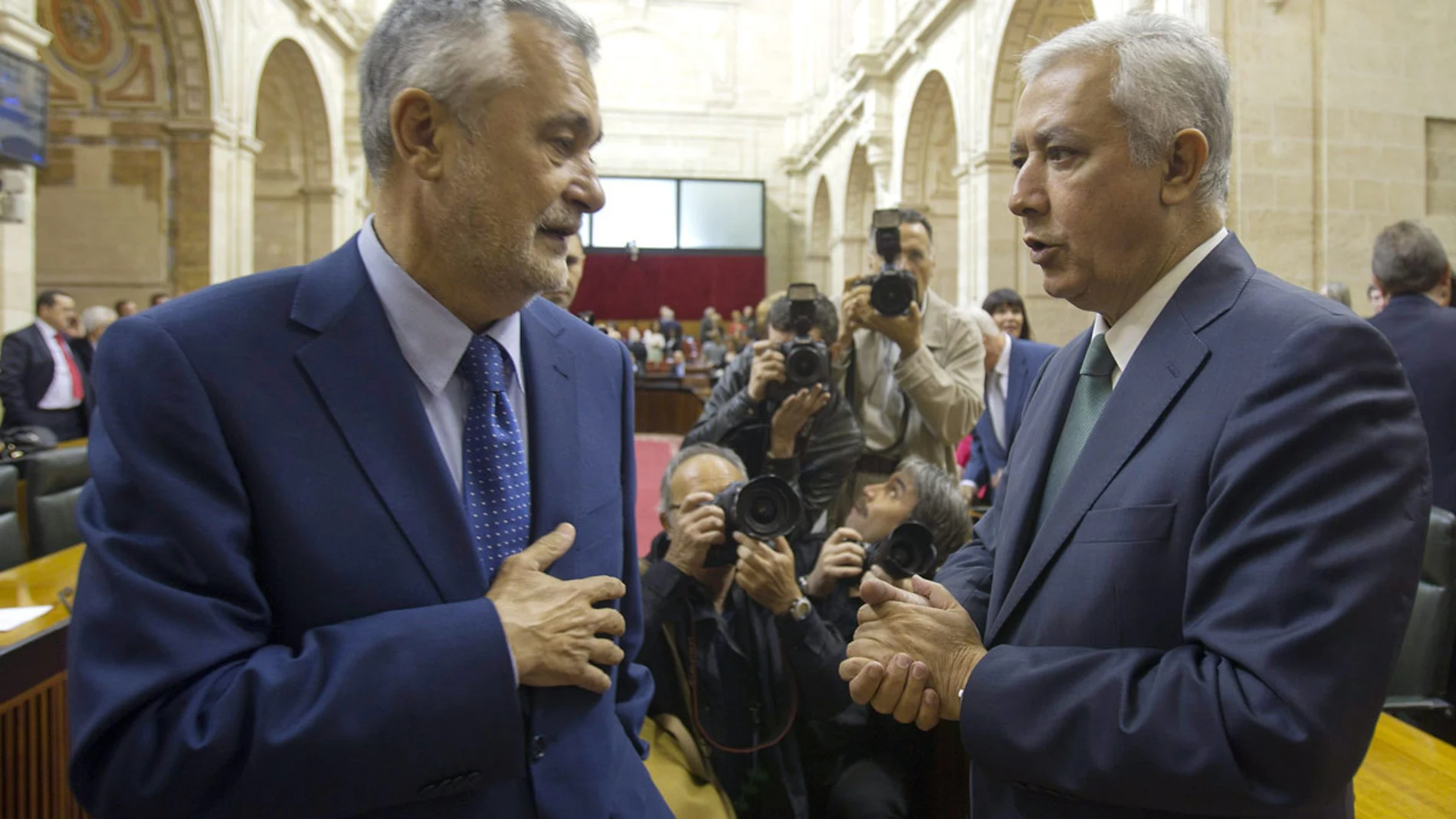 José Antonio Griñán y Javier Arenas José Antonio Griñán y Javier Arenas