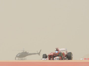 Fernando Alonso en Sakhir