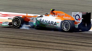 Force India limita sus entrenamientos en Bahréin 