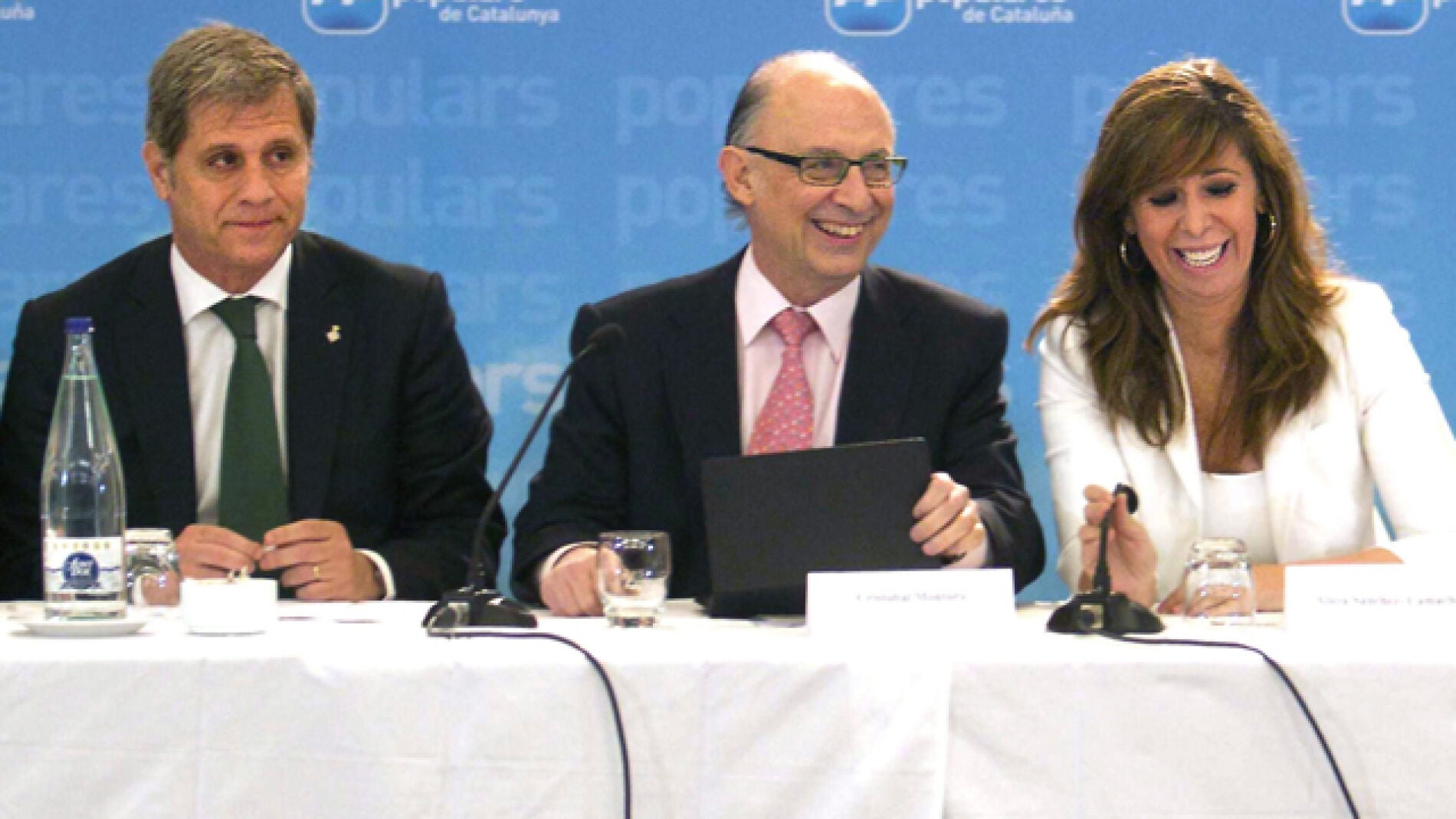Crist&oacute;bal Montoro, en una reuni&oacute;n con el PP catal&aacute;n