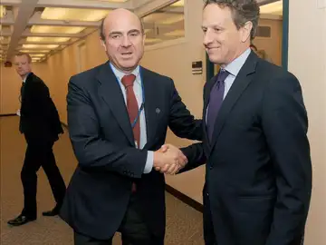 De Guindos, en la reunión del FMI en Washington De Guindos, en la reunión del FMI en Washington
