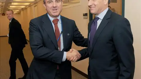 De Guindos, en la reunión del FMI en Washington De Guindos, en la reunión del FMI en Washington