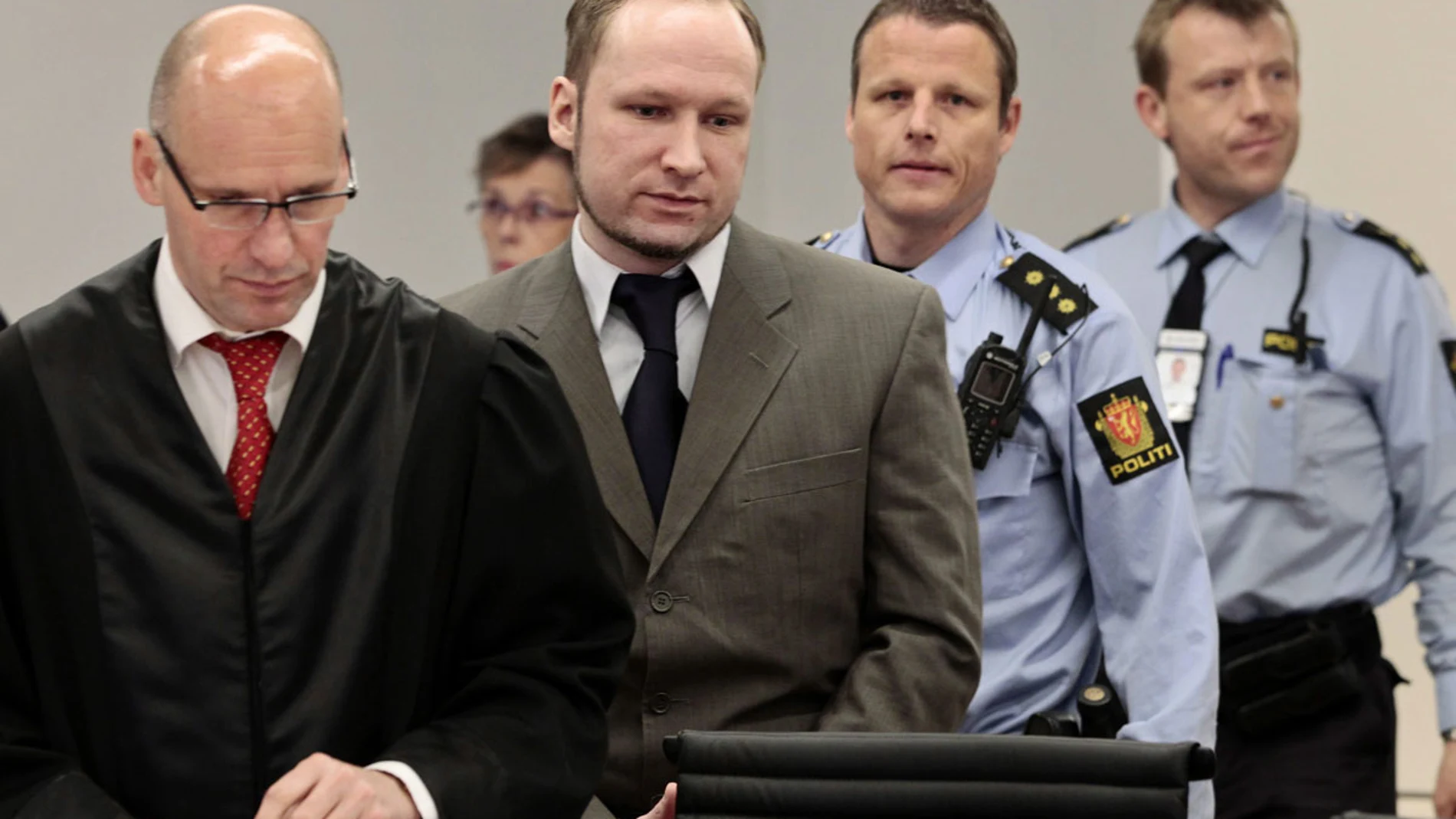 Anders Breivik durante el juicio Anders Breivik durante el juicio