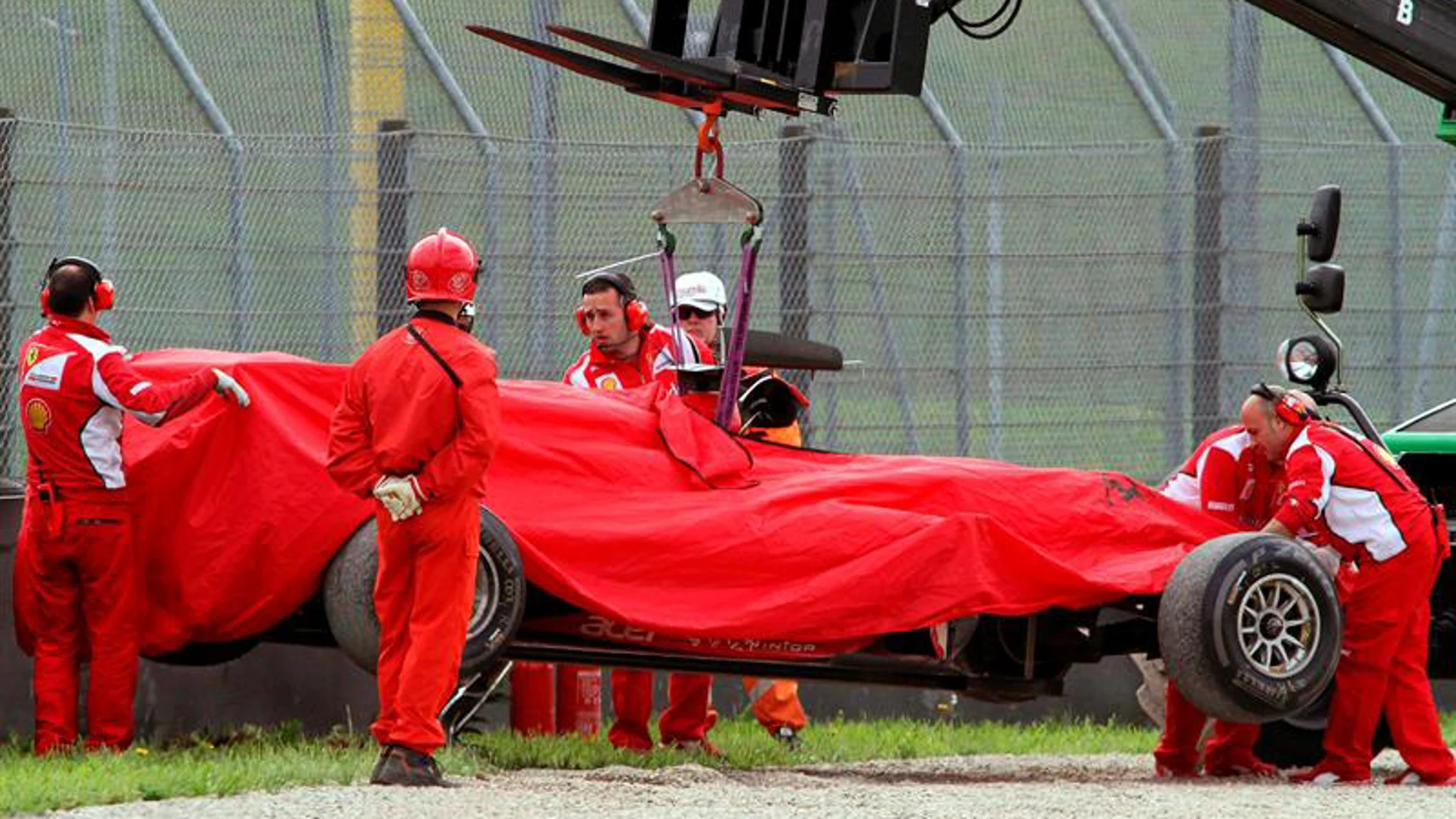 Accidente de Alonso en Mugello