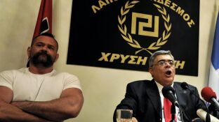 El l&iacute;der del partido ultraderechista griego Amanecer Dorado, Nikos Michaloliakos