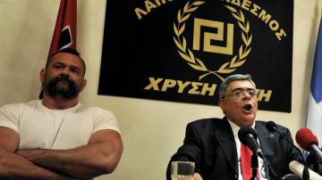 El líder del partido ultraderechista griego Amanecer Dorado, Nikos Michaloliakos