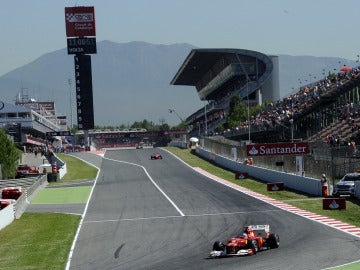 Alonso en el Circuito de Cataluña