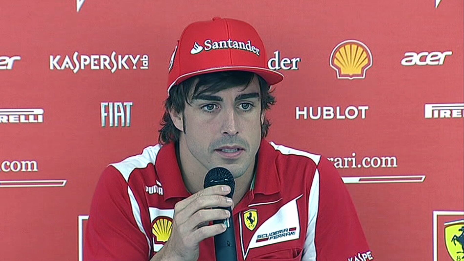 Fernando Alonso en rueda de prensa
