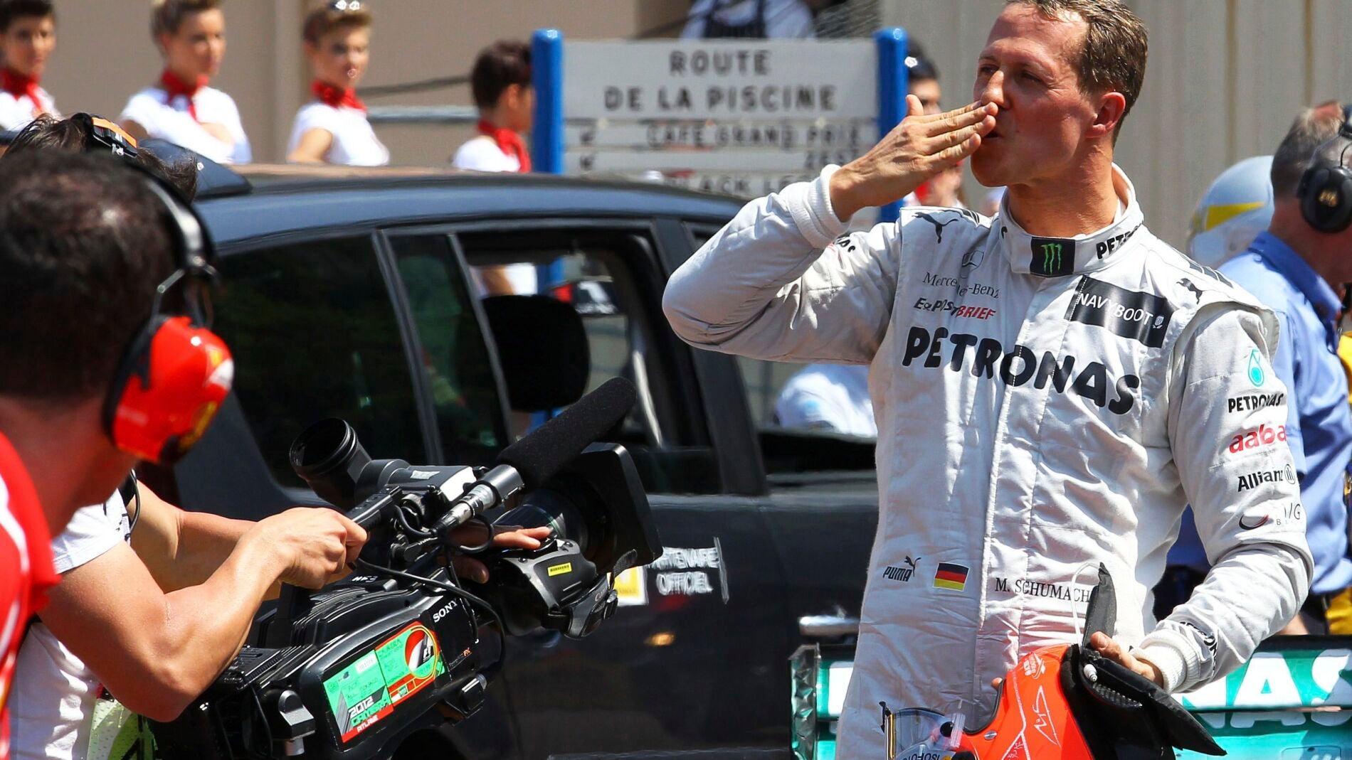 Schumacher tras la carrera