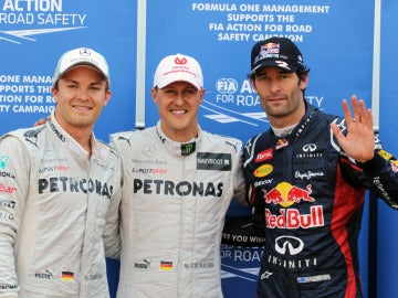 Nico Rosberg, Schumacher y Webber