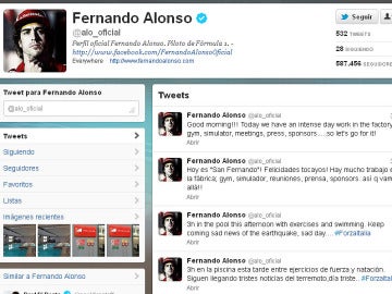 Twitter de Fernando Alonso