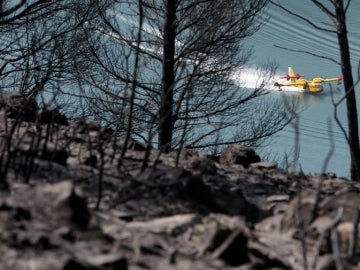 Hidroavión en el Incendio de Tuéjar