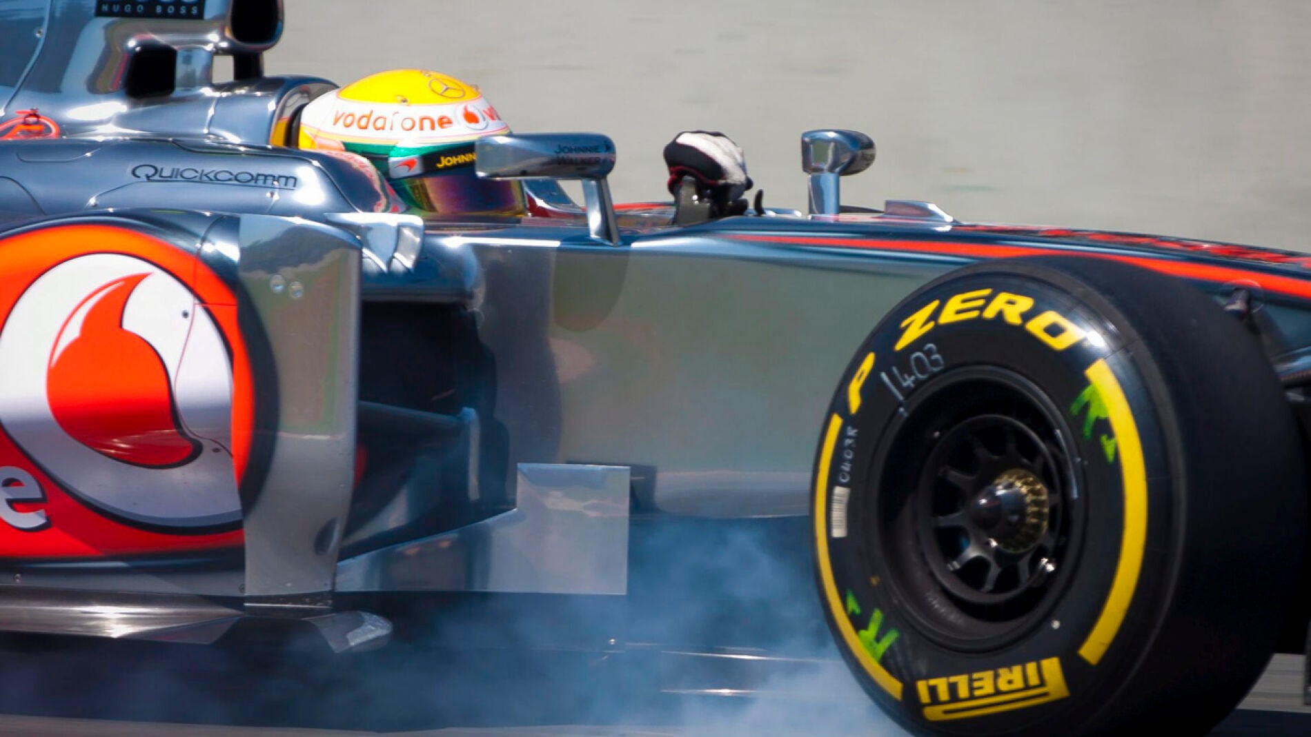 Hamilton durante la clasificaci&oacute;n