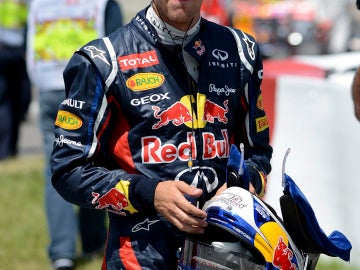 Vettel al terminar la clasificación