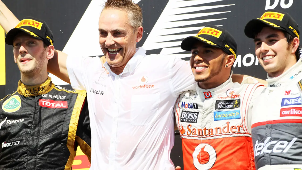 Los ganadores de Canadá en el podio