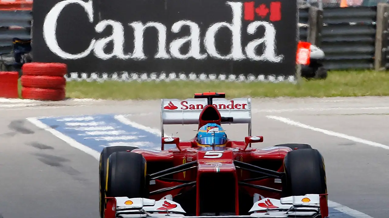 Fernando Alonso durante el GP de Canadá