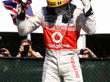 Hamilton, feliz tras la carrera
