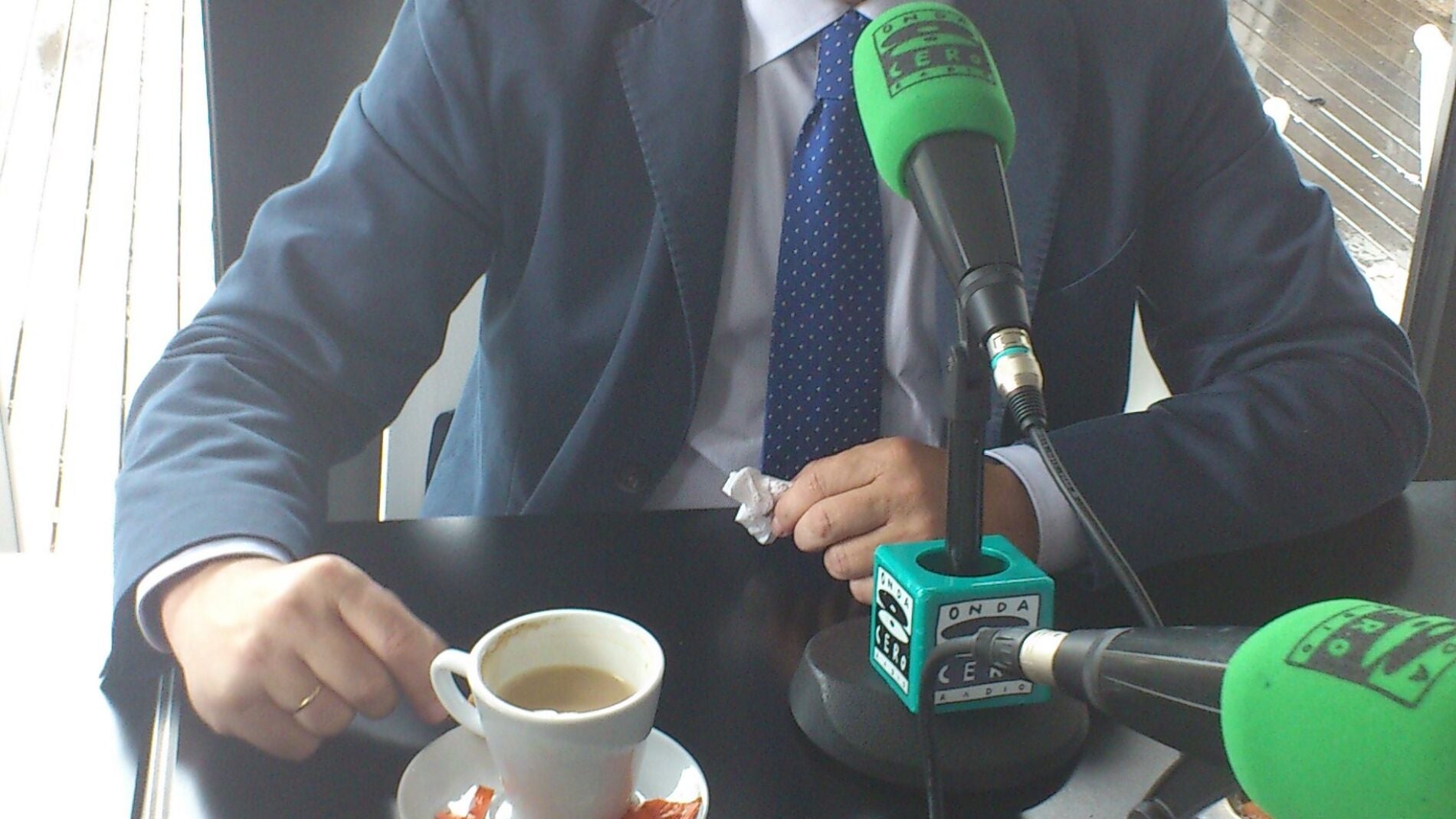 Pachi Vazquez, durante una entrevista para Onda Cero
