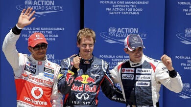 Vettel logra su tercera pole consecutiva en el GP de Europa con un Alonso undécimo