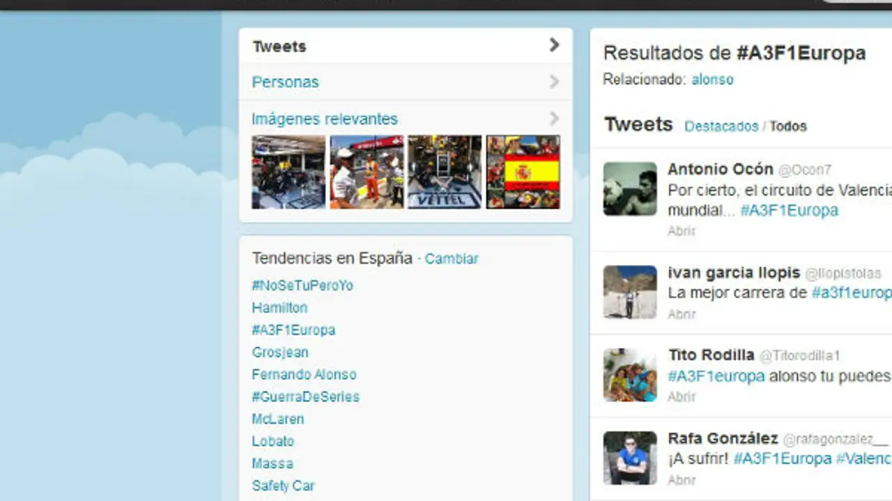 Las redes sociales se han volcado con #A3F1Europa hasta convertirlo en TT.