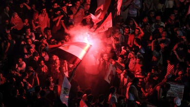 Los egipcios estallan de júbilo en la plaza Tahrir por el triunfo de Morsi