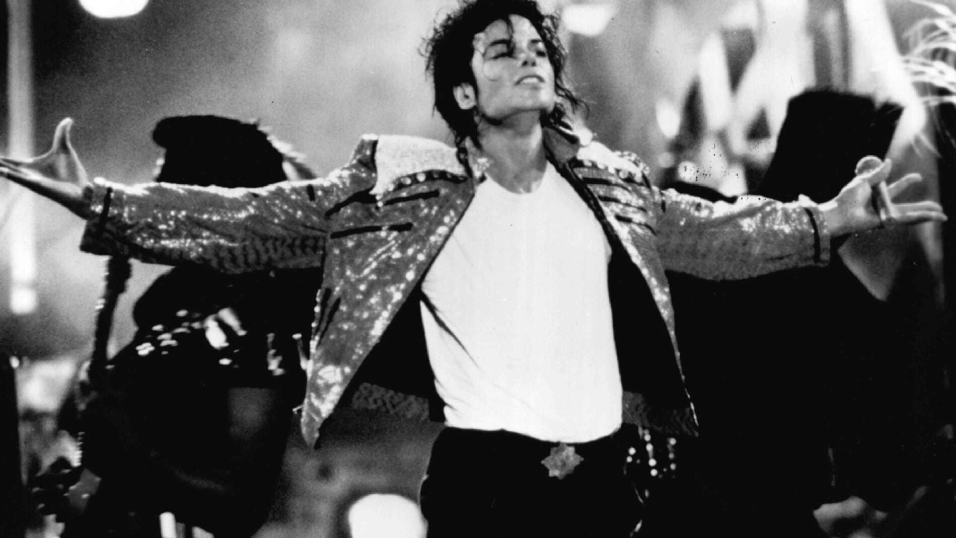 Michael Jackson durante una de sus actuaciones