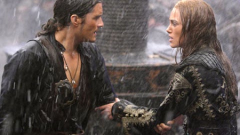 Orlando Bloom y Keira Knightley en 'Piratas del Caribe'