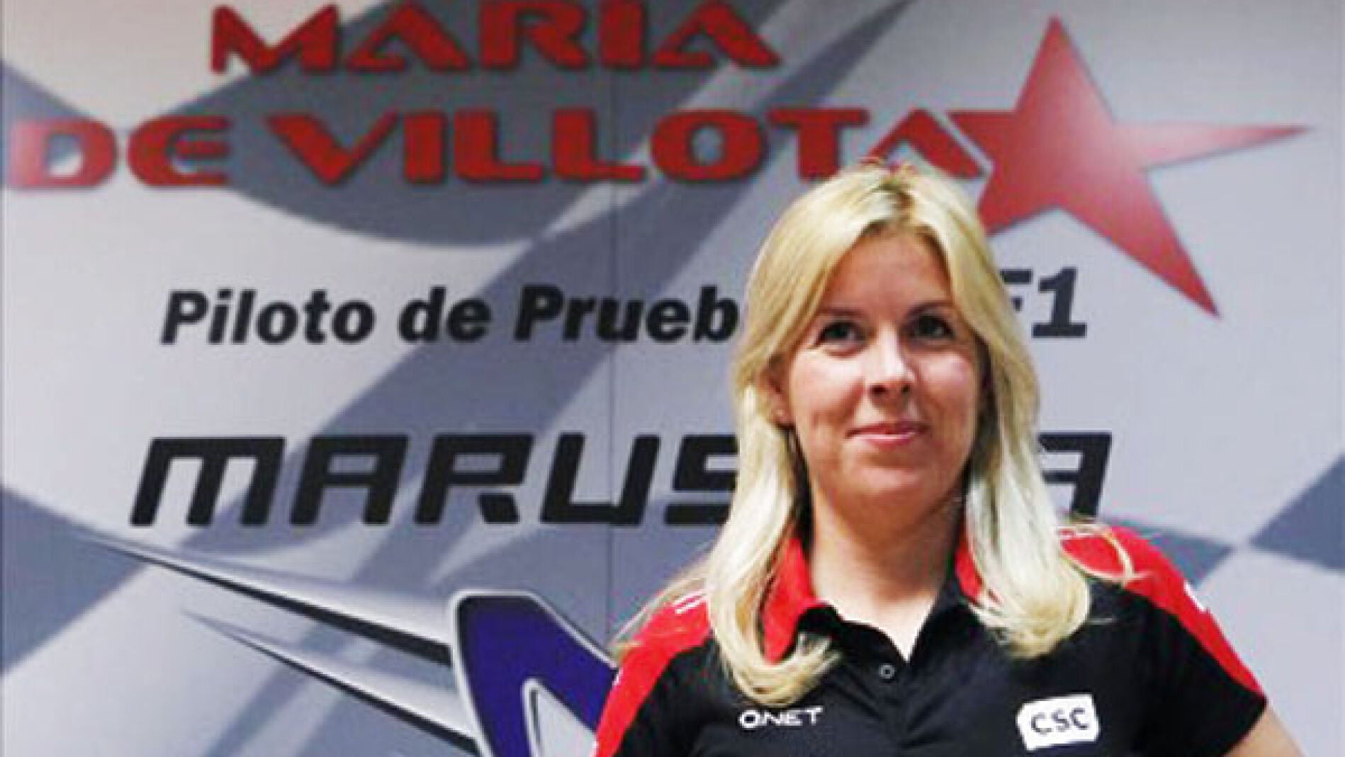 Mar&iacute;a de Villota, piloto probadora de Marussia.