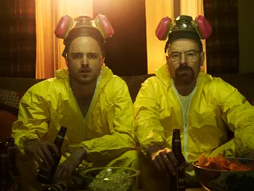 Aaron Paul y Bryan Cranston Aaron Paul y Bryan Cranston