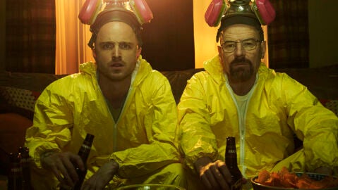 Aaron Paul y Bryan Cranston 