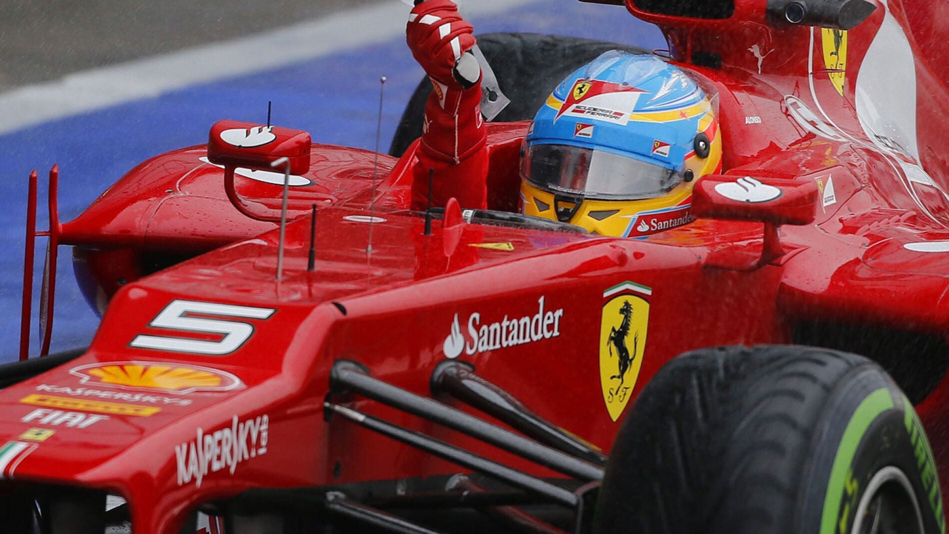 Alonso en los entrenamientos