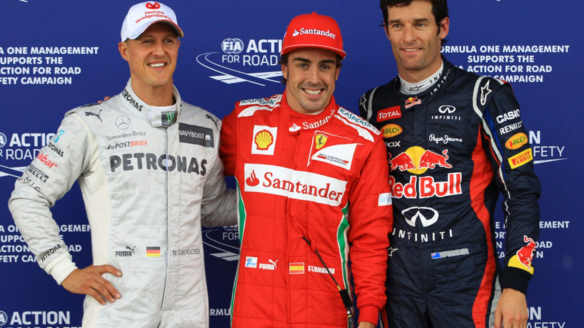 Los tres m&aacute;s r&aacute;pidos de la Q3 de Silverstone