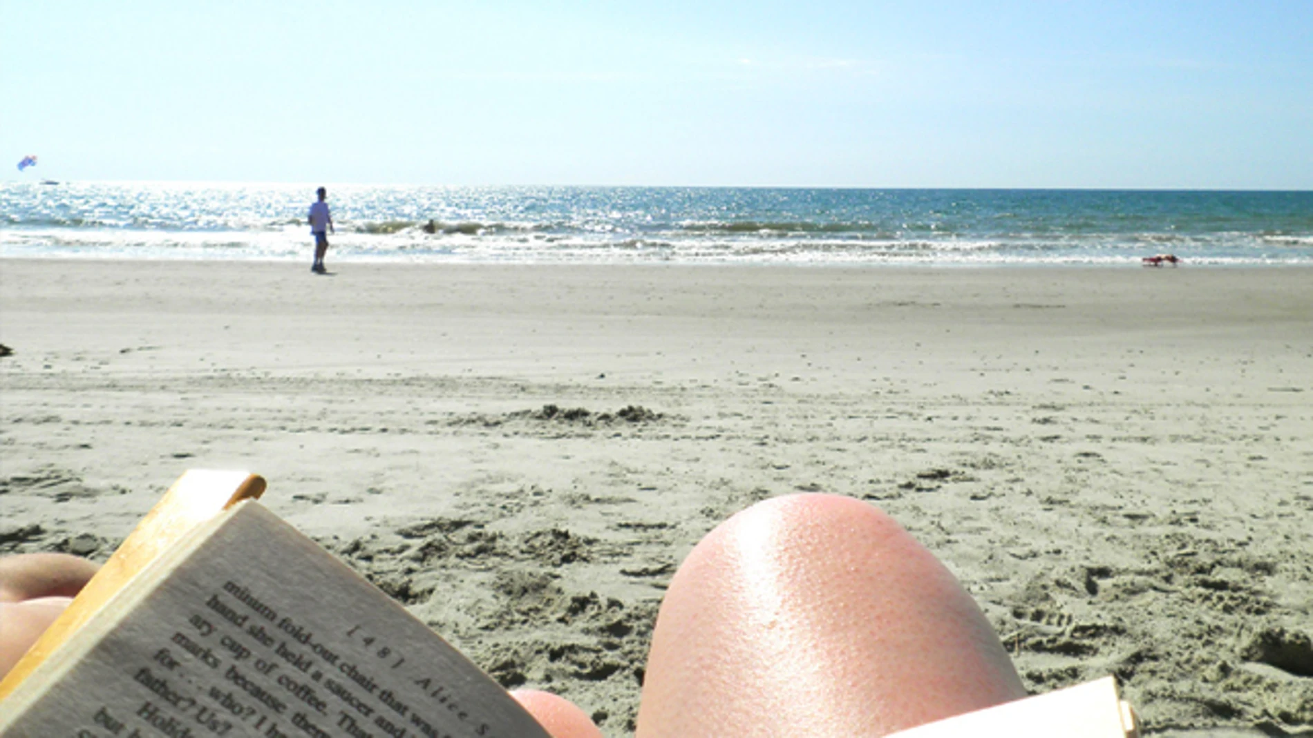 Libros en la playa Libros en la playa