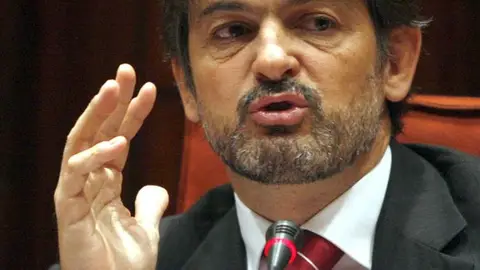 Orio Pujol durante su comparecencia Orio Pujol durante su comparecencia