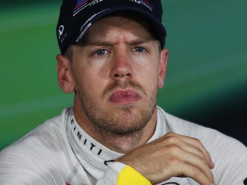 Vettel, en rueda de prensa