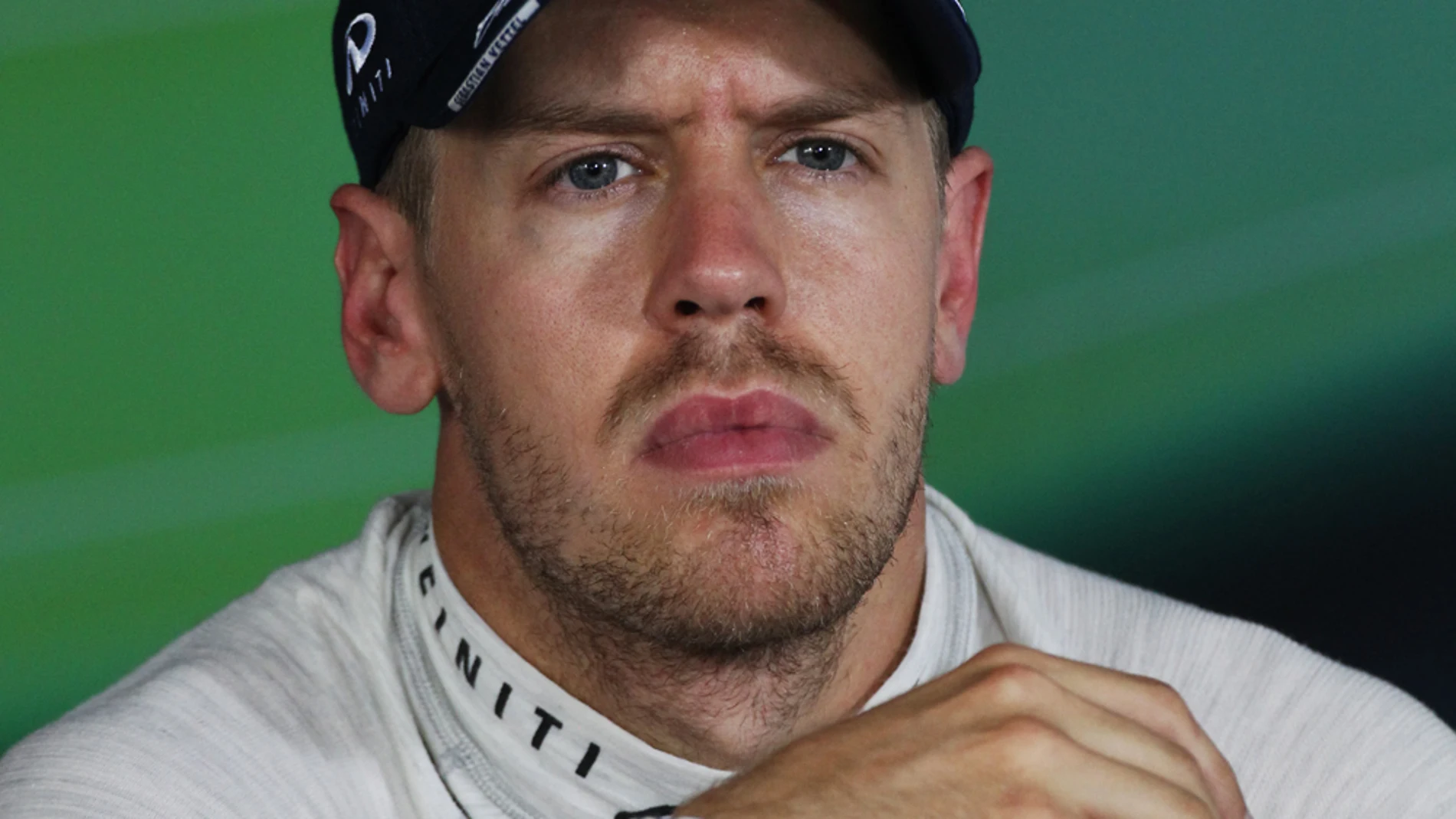 Vettel, en rueda de prensa