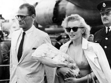 Marilyn Monroe con Arthur Miller
